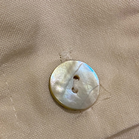 Vintage Bogari Studio Woman’s 100% Silk Cream Button-Up Formal Shirt .Medium - Picture 9 of 12